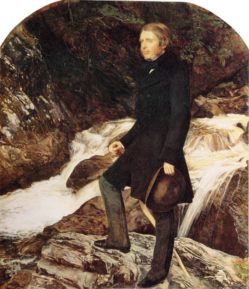 ruskin by john everett millais standing at glenfinlas